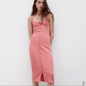 Zara Ribbed Midi Dress